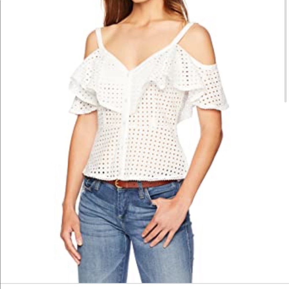 BB Dakota eyelet off shoulder blouse